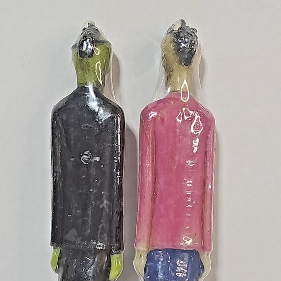 World Market Zombie Taper Candles NEW NOS Creepy Halloween Dinner Party Table - Picture 7 of 11